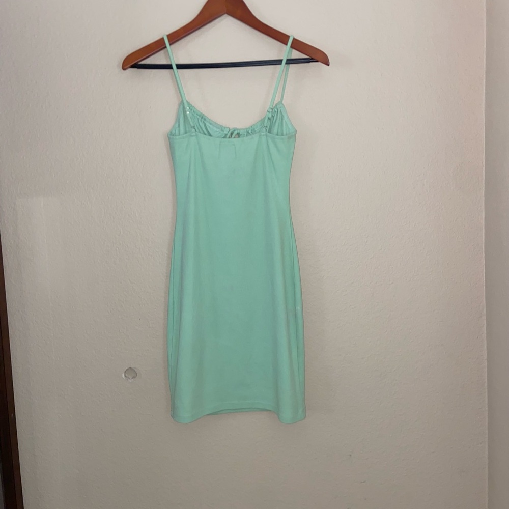 Green Princess Polly mini dress y2k bodycon street wear formal going out vibes - Picture 16 of 16